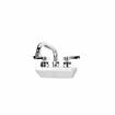 Picture of Encore 4" OC Wall Mount Faucet with 10" Swivel Spout and Lever Handles, Retail Packaging