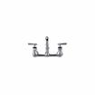Picture of Encore® 8" OC. Brass Chrome Plated Wall Mount Faucet Ceramic Valves with 12" Swivel Spout, Retail Packaging