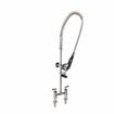 Picture of Encore®  4" OC Brass Chrome Plated Elevated Deck Mount Pre-Rinse with Wall Bracket, Retail Packaging