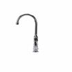 Picture of Encore® 4" OC Brass Chrome Plated Elevated Deck Mount Faucet with 6" Swivel Gooseneck Spout, Lever Handles and Retail Packaging