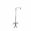 Picture of Encore® Brass Chrome Plated Double Pantry Faucet with Elevated 12" Swivel  Spout and Ceramic Valves