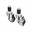 Picture of Caster Kit, Medium Duty 1-1/2" Expanding Stem Caster With 3" Blue Polyurethane Wheel, 2 Brake And 2 Non-Brake In Retail Box