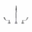 Picture of Encore® Adjustable Widespread Deck Mount Faucet Ceramic Valves with Rigid 8-1/2" Gooseneck Spout and 4" Wrist Blade Handles