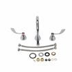 Picture of Encore® Adjustable Widespread Deck Mount Faucet Ceramic Valves with Rigid 8-1/2" Gooseneck Spout and 4" Wrist Blade Handles