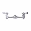 Picture of TOP-LINE® Faucet Body, Wall Mount, 8" (203mm) O.C., Full Turn Compression Valves, Lever Handles, Check Valves