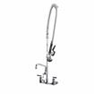 Picture of Encore® 8" OC Wall Mount Pre-Rinse Assembly Ceramic Valves with 0.74 gpm PowerPulse™ Utility Spray and 12" Add-On Faucet