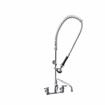 Picture of Encore® 8" OC Wall Mount Pre-Rinse Assembly Ceramic Valves with 0.74 gpm PowerPulse™ Utility Spray and 12" Add-On Faucet