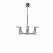 Picture of Encore® 8" OC Wall Mount Service Sink Faucet  with 6" Threaded Cast Spout Vacuum Breaker and Lever Handles Retail Package