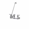 Picture of Encore® 8" OC Wall Mount Service Sink Faucet  with 6" Threaded Cast Spout Vacuum Breaker and Lever Handles Retail Package