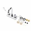 Picture of TOP-LINE® 4" OC Deck Mount Faucet Ceramic Valves 4" Wrist Blade Handles with 3-1/2" Swivel Gooseneck Spout