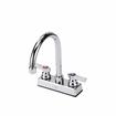 Picture of TOP-LINE® 4" OC Deck Mount Faucet Ceramic Valves with 6" Swivel Gooseneck Spout
