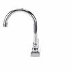 Picture of TOP-LINE® 4" OC Deck Mount Faucet Ceramic Valves 4" Wrist Blade Handles with 6" Swivel Gooseneck Spout