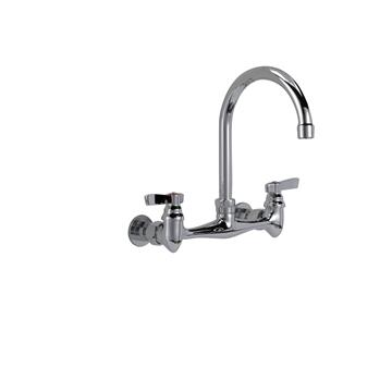 Picture of TOP-LINE® 8" OC Wall Mount Faucet with Mounting Kit and 6" Gooseneck Spout