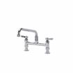 Picture of TOP-LINE® 8" OC Elevated Bridge Deck Mount Faucet Ceramic Valves with 10" Swivel Spout, Retail Packaging