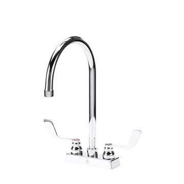 Picture of TOP-LINE® 8" OC Deck Mount Faucet Ceramic Valves with 8-1/2" Swivel Gooseneck Spout