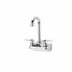 Picture of TOP-LINE® 4" OC Wall Mount Faucet Ceramic Valves 0.5 gpm Spray Vandal Resistant Aerator with 3-1/2" Swivel Gooseneck Spout, Retail Packaging