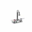 Picture of TOP-LINE® 4" OC Wall Mount Faucet Ceramic Valves 0.5 gpm Spray Vandal Resistant Aerator with 3-1/2" Swivel Gooseneck Spout, Retail Packaging