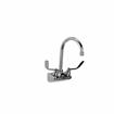 Picture of TOP-LINE® 4" OC Wall Mount Faucet Ceramic Valves with 6" Swivel Gooseneck Spout and 4" Wrist Blade Handles, Retail Packaging