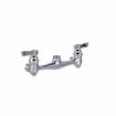 Picture of TOP-LINE® Faucet Body, Wall Mount, 8" (203mm) O.C., Full Turn Compression Valves, Lever Handles, Check Valves, Retail Packaging