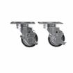 Picture of Caster Kit, Medium Duty 4"x 4" Universal Plate Caster With 3" Blue Polyurethane Wheel, 4 Brake In Retail Box