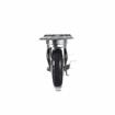 Picture of Caster Kit, Medium Duty 3-1/2" x 3-1/2"  Plate Caster With 5" Blue Polyurethane Wheel, 4 Brake In Retail Box