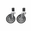Picture of Caster Kit, Medium Duty 1-5/8" Expanding Stem Caster With 5" Blue Polyurethane Wheel, 4 Brake In Retail Box