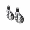 Picture of Caster Kit, Medium Duty 1-5/8" Expanding Stem Caster With 5" Blue Polyurethane Wheel, 4 Brake In Retail Box