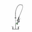 Picture of Encore® Brass Chrome Plated 8" OC Wall Mount Pre-Rinse with KLF-Y104A Variable Flow Spray Head, Retail Packaging