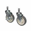 Picture of Caster Kit, Medium Duty .846" x 2-3/4" Spring Ring Stem Caster With 5" Gray Polyurethane Wheel, 2 Brake And 2 Non-Brake In Retail Box