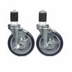 Picture of Caster Kit, Medium Duty 1-5/8" Expanding Stem Caster With 5" Blue Polyurethane Wheel, 6 Brake In Retail Box