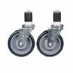 Picture of Caster Kit, Medium Duty 1-5/8" Expanding Stem Caster With 5" Blue Polyurethane Wheel, 6 Brake In Retail Box