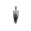 Picture of Caster Kit, Medium Duty .846" x 2-3/4" Spring Ring Stem Caster With 5" Black Polyolefin Wheel, 2 Brake And 2 Non-Brake With Bumpers In Retail Box