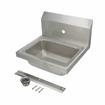Picture of Encore Wall Mount Type 304 Series Stainless Steel Hand Sink Single Mounting Hole 14" x 10" x 5" Deep Less Side Splash with Electronic Faucet