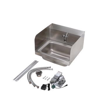 Picture of Intelli-Flo EZ Electronic Hand Wash Station with Side Splashes, AC Power, Thermostatic Mixing Valve and 1.5 gpm Laminar Flow