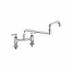 Picture of Encore® 8" OC Brass Chrome Plated Deck Mount Faucet with 18" Swivel  Spout, Retail Packaging