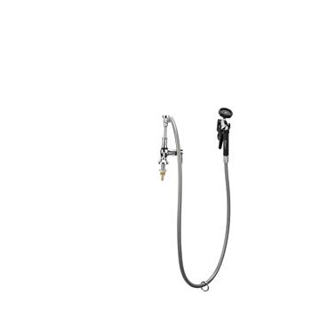 Picture of Encore® Brass Chrome Plated Single Deck Mount Utility Spray Assembly with Vacuum Breaker and Ceramic Valve