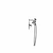 Picture of Encore® Brass Chrome Plated Single Deck Mount Utility Spray Assembly with Vacuum Breaker and Ceramic Valve
