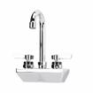 Picture of Encore 4" OC Wall Mount Faucet Ceramic Valves with 3-1/2" Swivel Gooseneck Spout, Retail Packaging