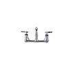 Picture of Encore® 8" OC. Brass Chrome Plated Wall Mount Faucet Ceramic Valves with 10" Swivel Spout, Retail Packaging